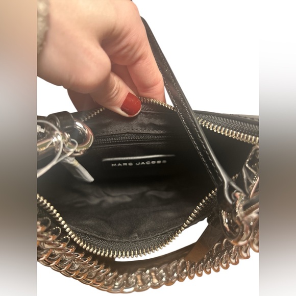 NWT, Marc Jacobs Black Leather Crossbody/Hand Bag - Picture 5 of 6